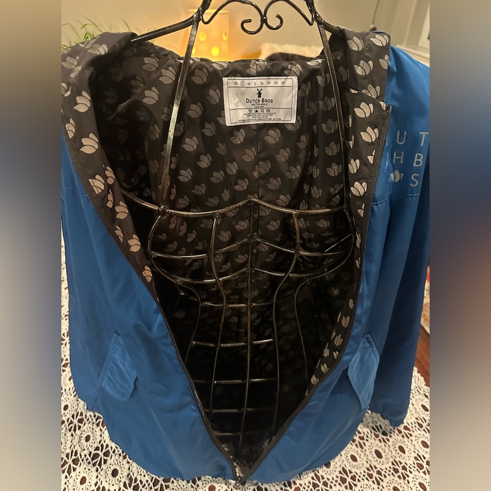 Worth Blue Utility Jacket With Patterned Lining - image 2